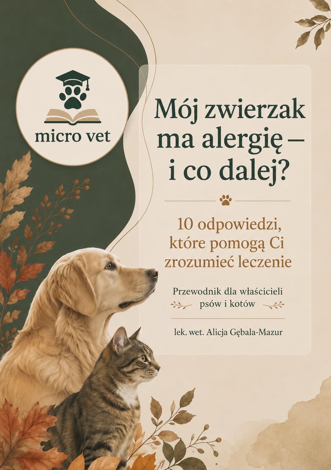Okładka e-booka „Mój zwierzak ma alergię — i co dalej?”